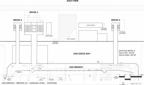 USS Midway Museum - Pier improvements - New Brow #4