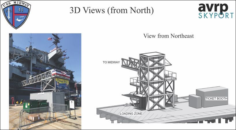 USS Midway Museum - Pier improvements - New Brow #4