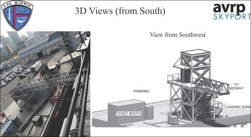 USS Midway Museum - Pier improvements - New Brow #4