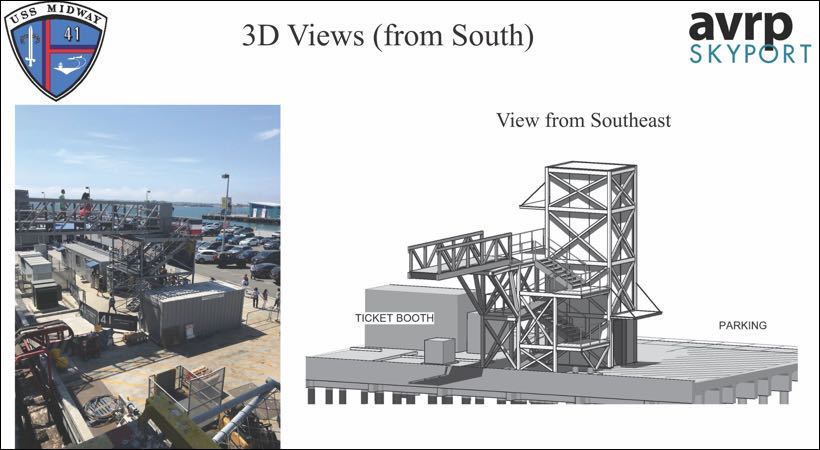 USS Midway Museum - Pier improvements - New Brow #4