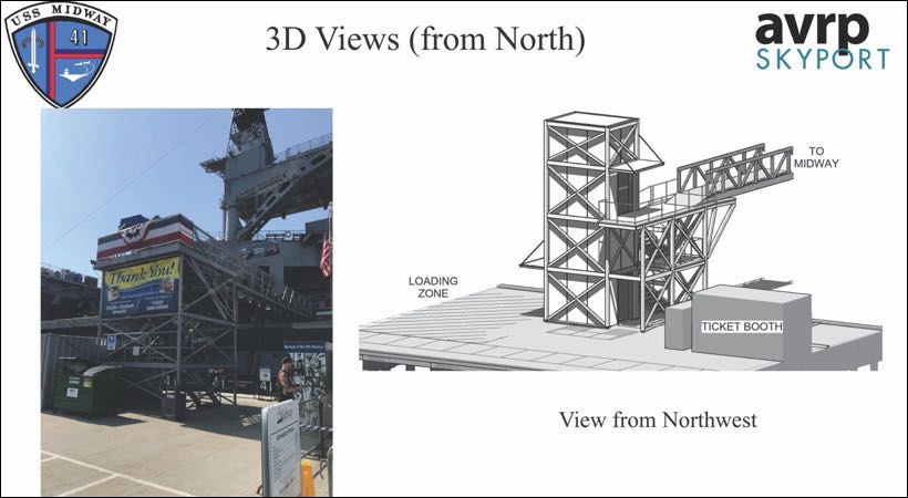 USS Midway Museum - Pier improvements - New Brow #4